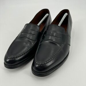 Allen Edmonds Randolph Mens Black Leather Penny Loafers Dress Shoes 12 D 1207